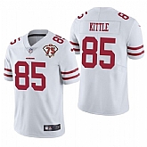 Nike 49ers 85 George Kittle White 75th Anniversary Vapor Untouchable Limited Jersey